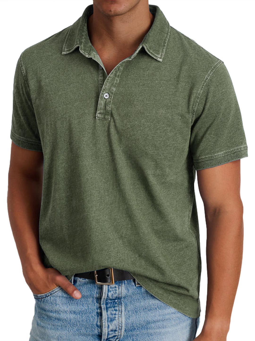 Crelon | Classica Polo Uomo Manica Lunga Slim Fit 6