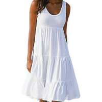Beatrice | Leichtes und raffiniertes Midi-Kleid mit Volants