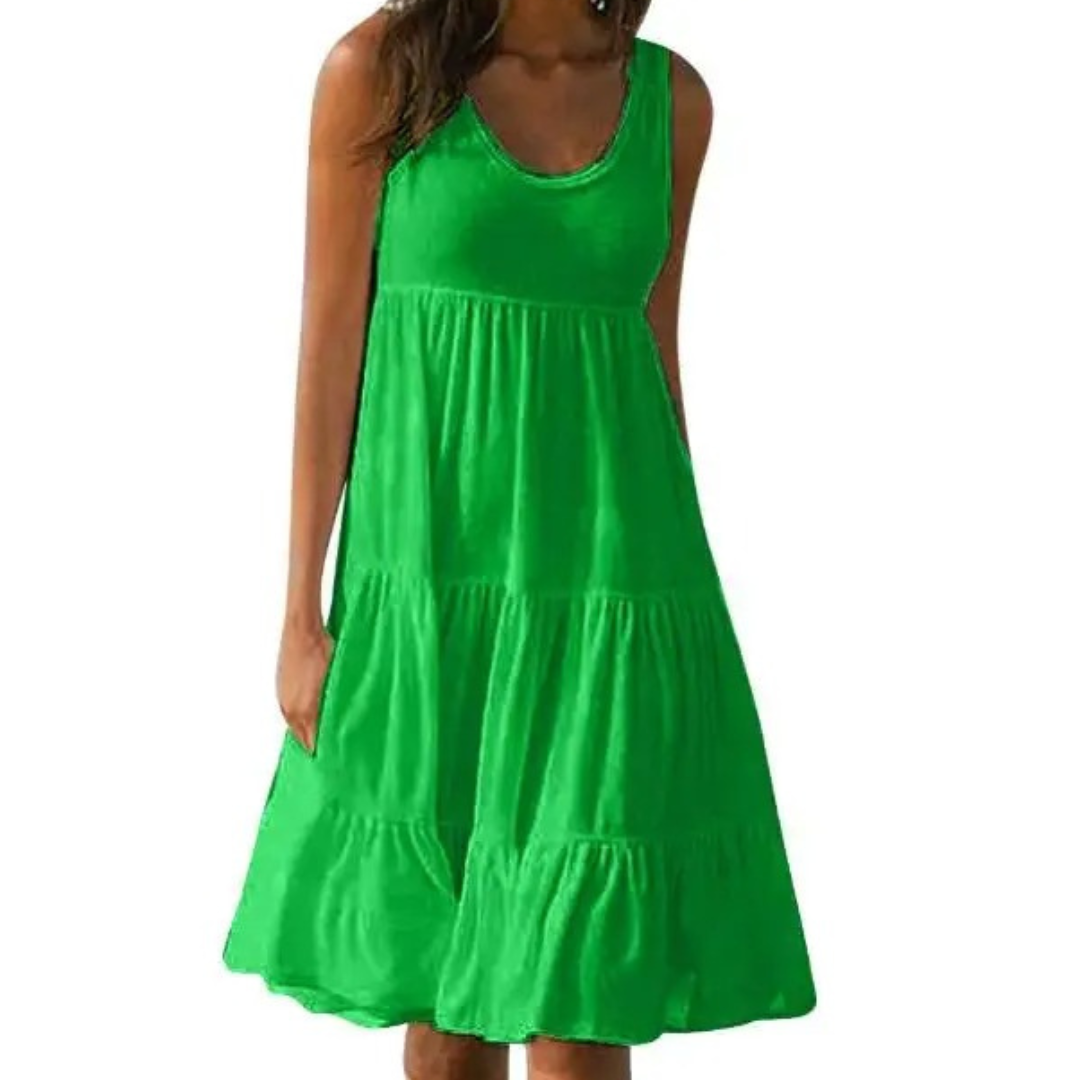Cristina | Elegante Abito Midi con Volant a Strati per Occasioni Speciali 3