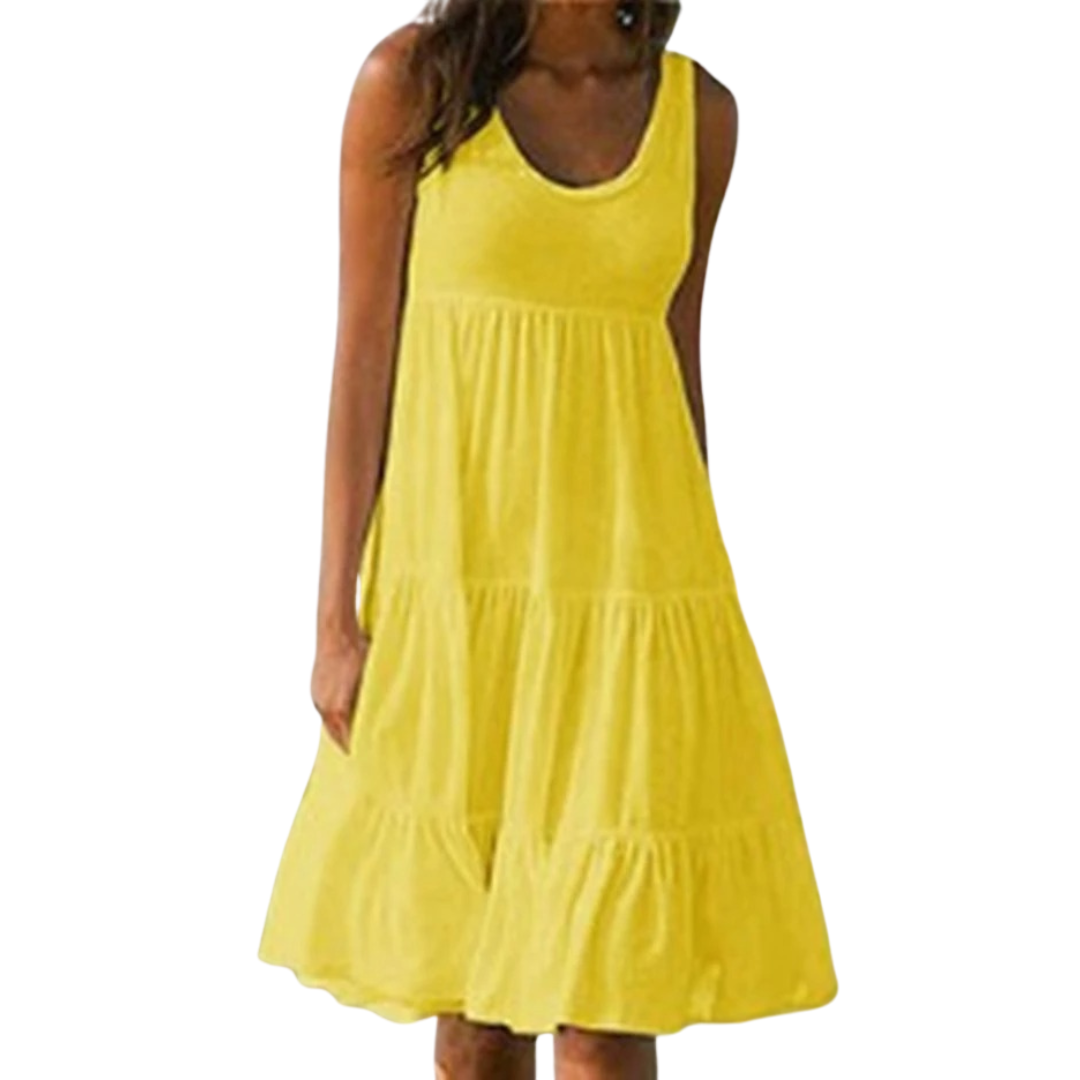 Cristina | Elegante Abito Midi con Volant a Strati per Occasioni Speciali 5