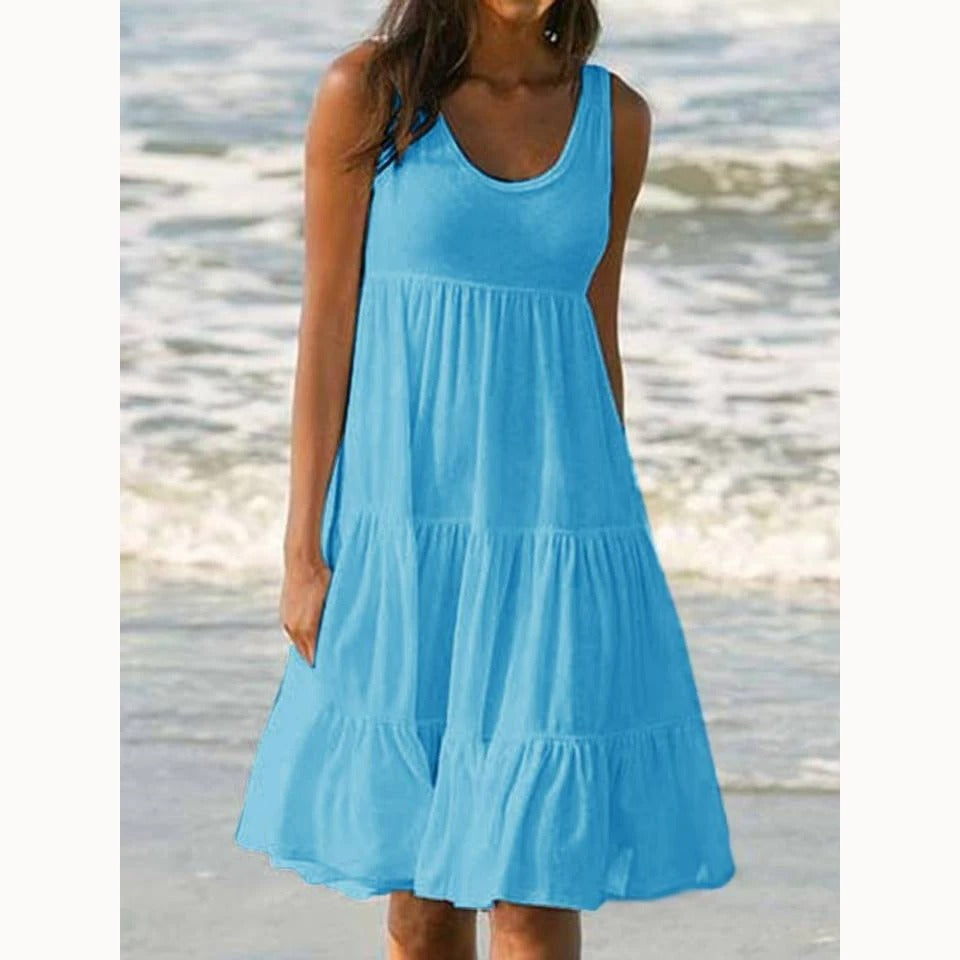 Cristina | Elegante Abito Midi con Volant a Strati per Occasioni Speciali 8