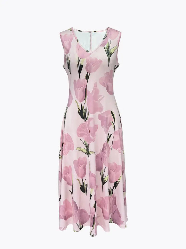 Cristina | Elegante Maxi Abito da Donna con Giacca Coordinata e Stampa Floreale 3