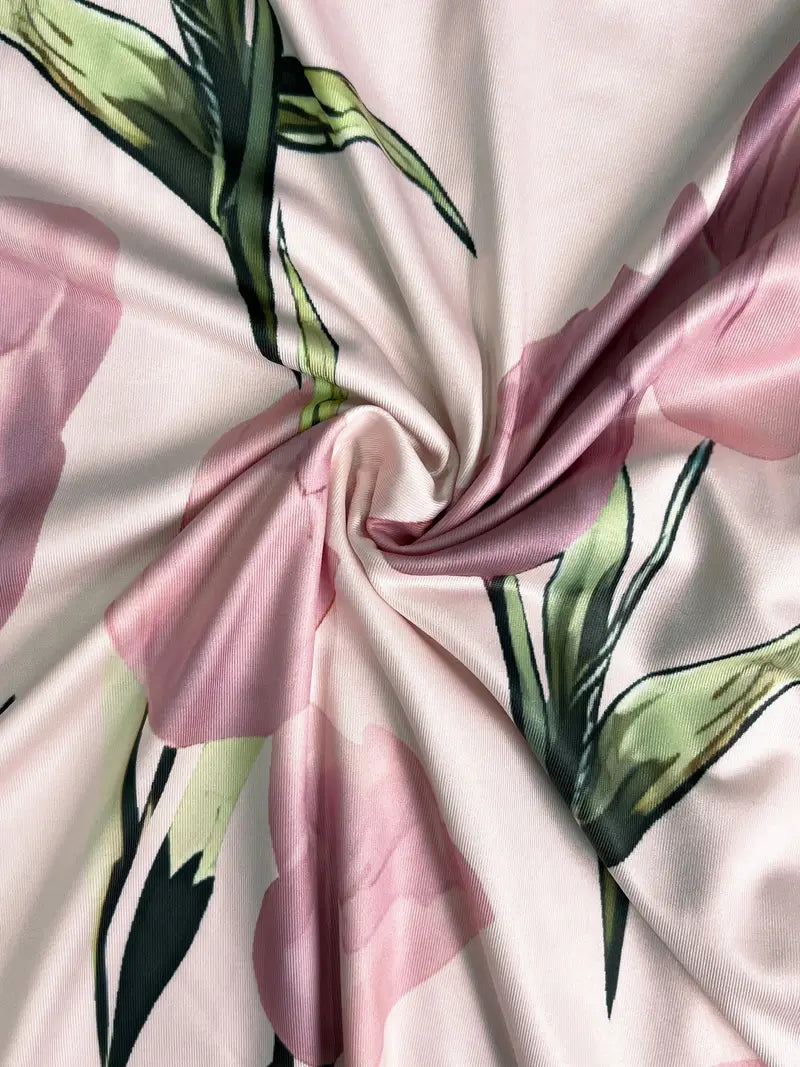 Cristina | Elegante Maxi Abito da Donna con Giacca Coordinata e Stampa Floreale 4