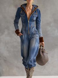 Aurelia | Lässiger und bequemer Damen-Jumpsuit mit Kapuze