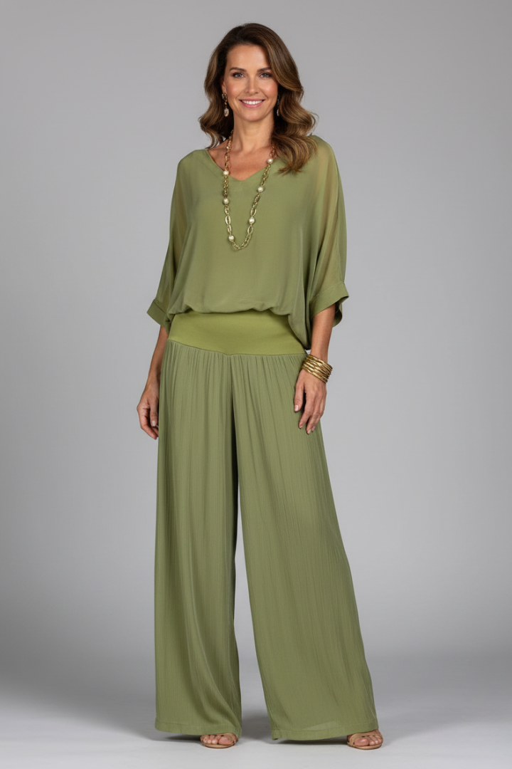 Cristina | Elegante e Versatile Completo Estivo in Due Pezzi 0