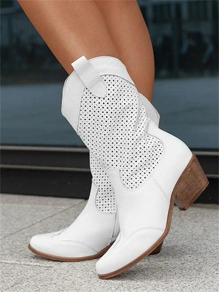 Cristina | Eleganti Stivaletti Cowboy Comodi da Donna 0