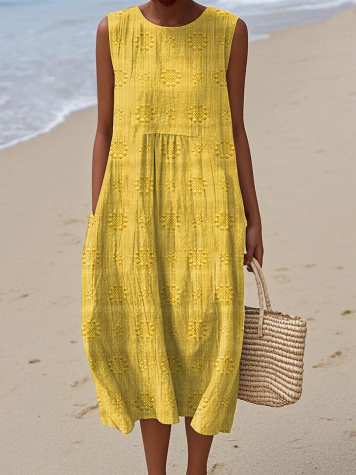 Dahlia | Elegante abito midi leggero con tasche 2