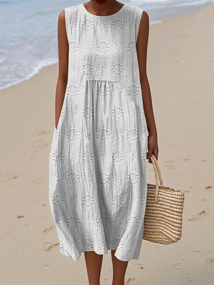 Dahlia | Elegante abito midi leggero con tasche 3