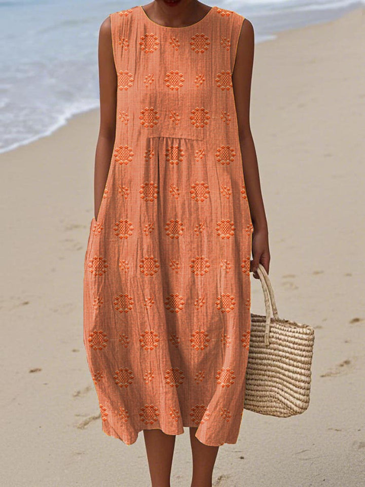 Dahlia | Elegante abito midi leggero con tasche 5