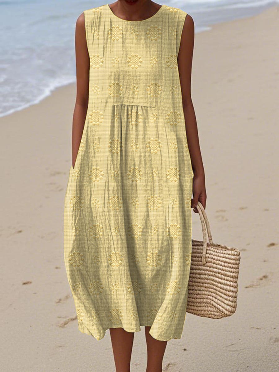 Dahlia | Elegante abito midi leggero con tasche 6