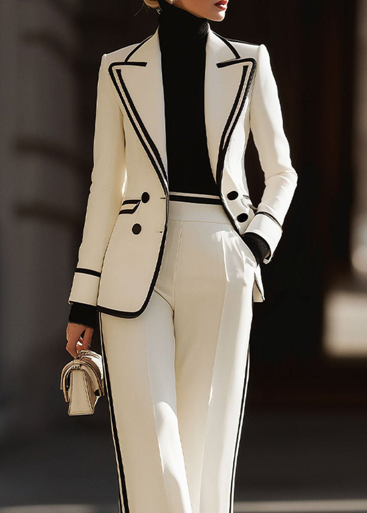 Dalia | Completo Elegante da Donna – Blazer Strutturato e Pantaloni a Gamba Larga 2