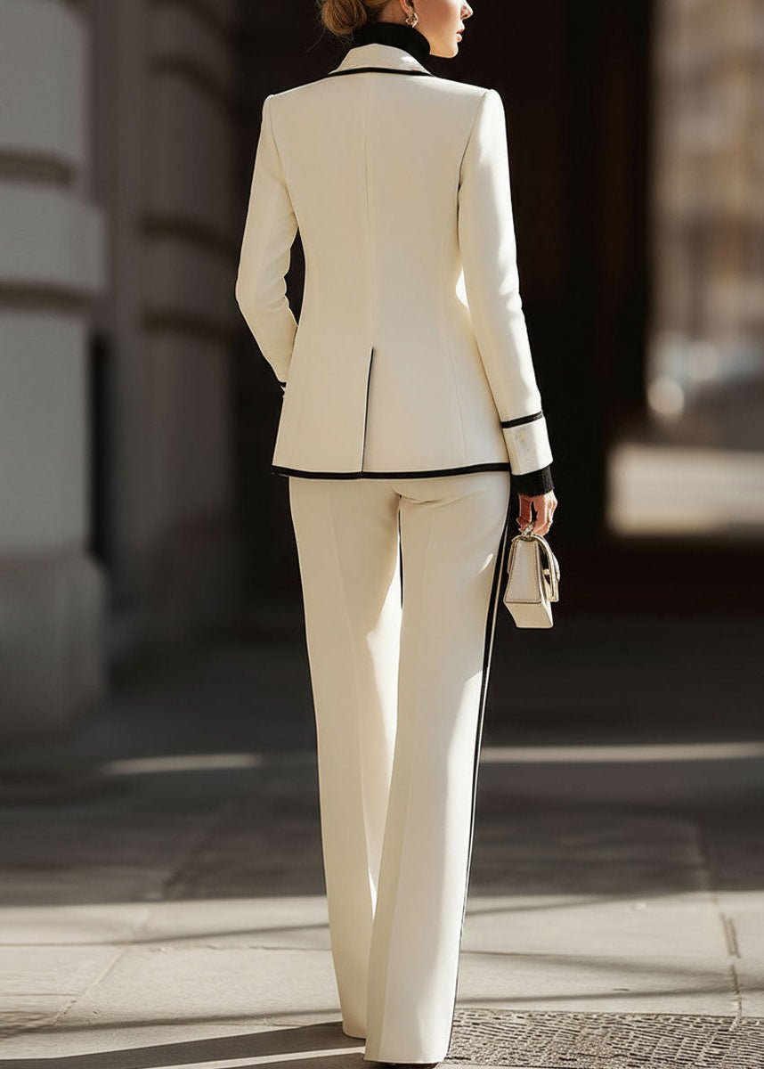 Dalia | Completo Elegante da Donna – Blazer Strutturato e Pantaloni a Gamba Larga 4