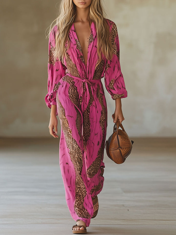 Dalia | Elegante e Versatile Tuta Donna Leopardata per Ogni Occasione 0