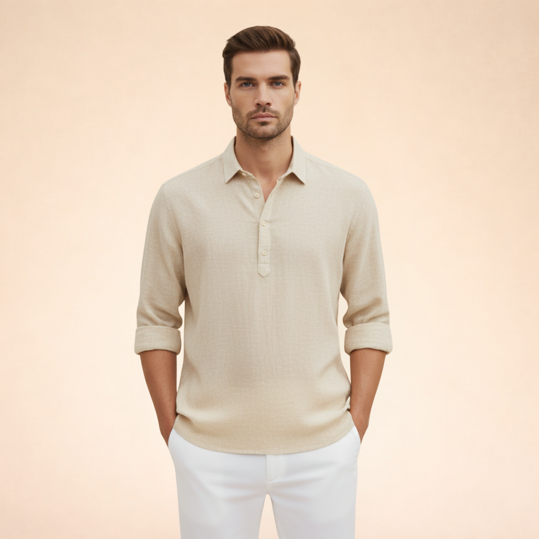 Dario | Polo Uomo Manica Lunga – Traspirante, Leggera & Elegante 3