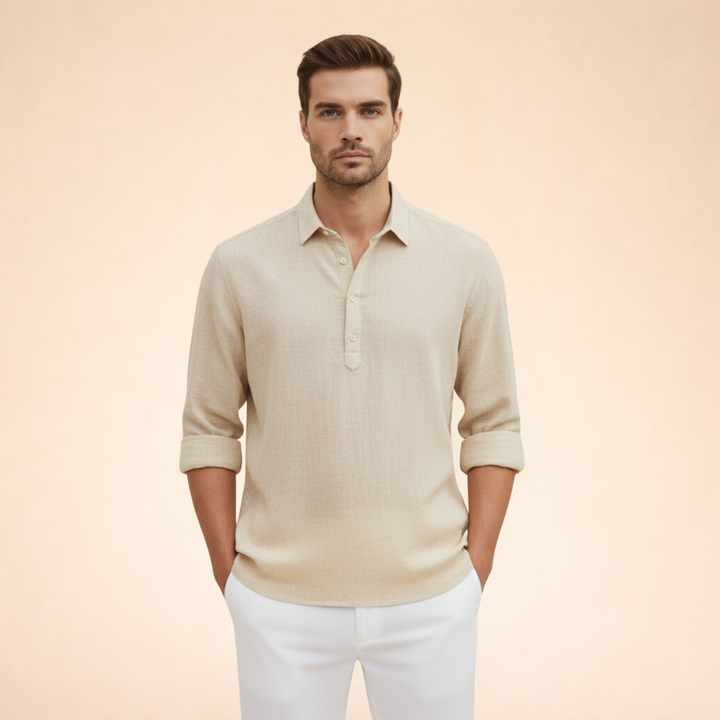 Dario | Polo Uomo Manica Lunga – Traspirante, Leggera & Elegante 3