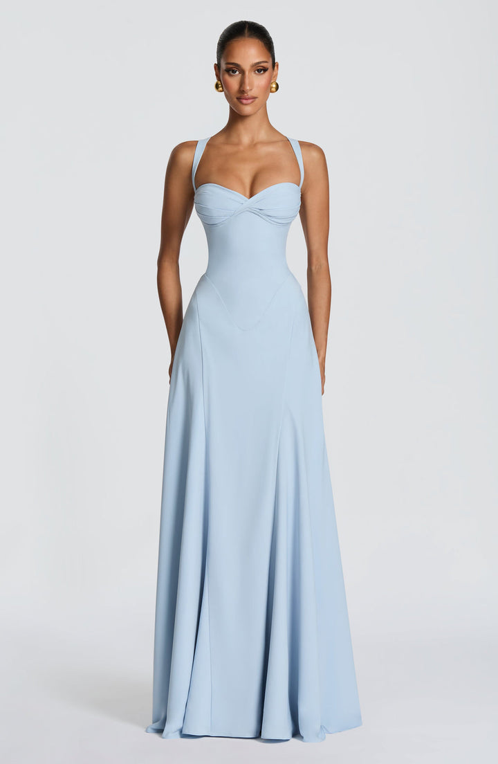 Diana | Abito Cerimonia Donna Scollo a Cuore Elegante Maxi Estivo 2