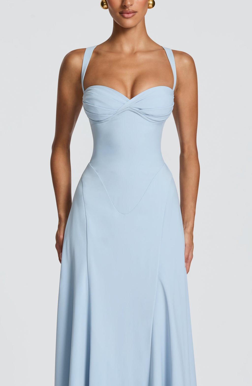 Diana | Abito Cerimonia Donna Scollo a Cuore Elegante Maxi Estivo 3
