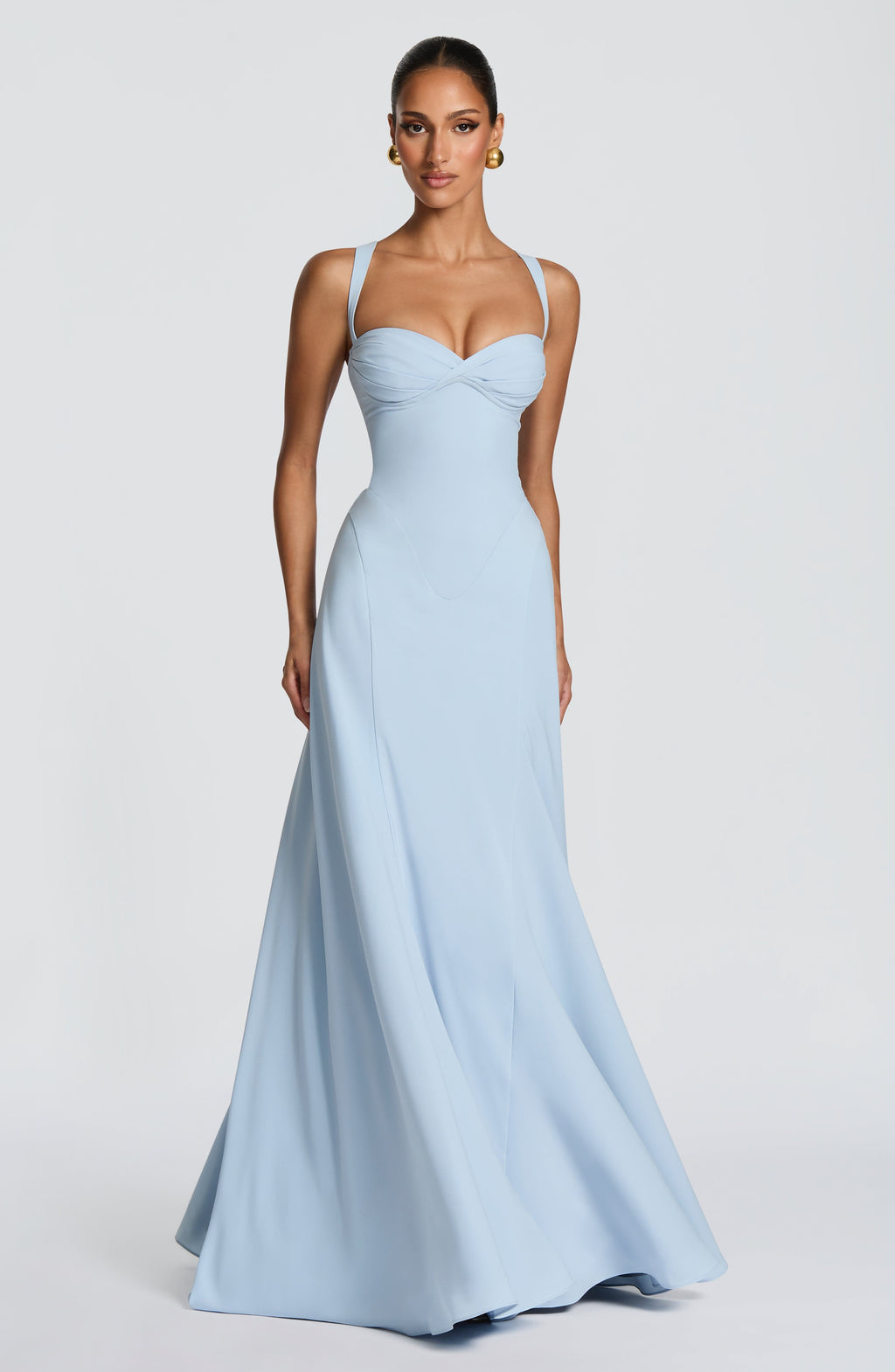 Diana | Abito Cerimonia Donna Scollo a Cuore Elegante Maxi Estivo 4