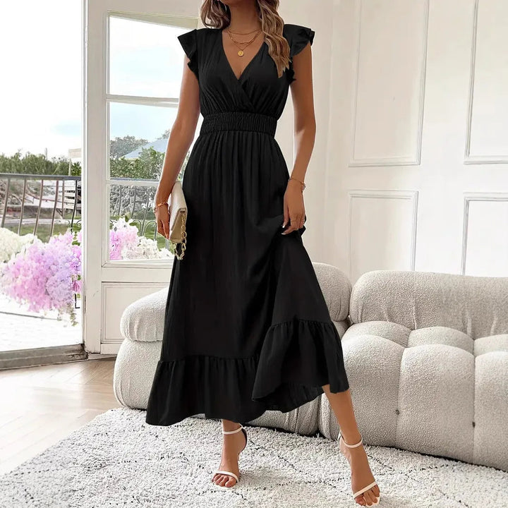 Diana | Elegante Abito da Donna Maxi con Volant per Cerimonie e Occasioni Speciali 1