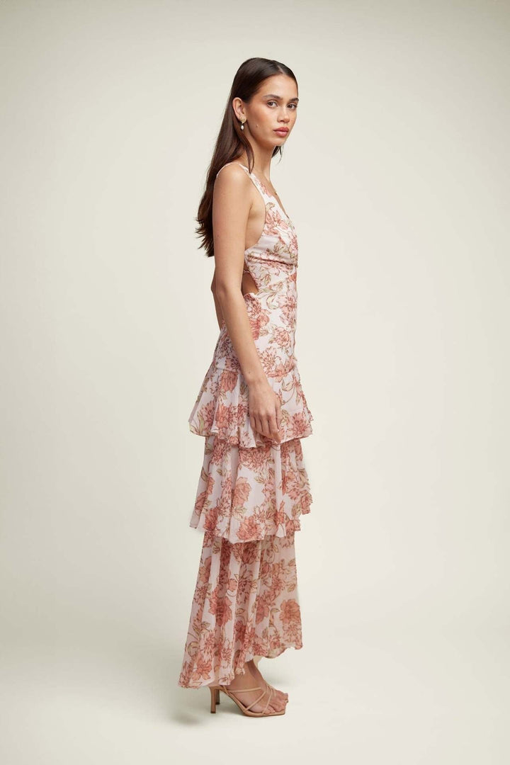 Diana | Elegante e Fluido Maxi Abito Romantico con Balze 6