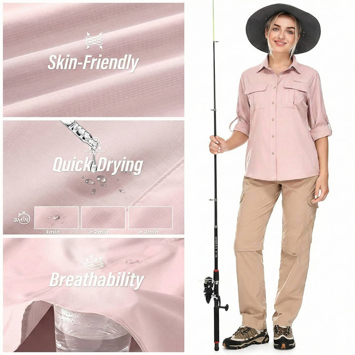 Diana | Maglia da Trekking Elegante Traspirante UPF 50 6