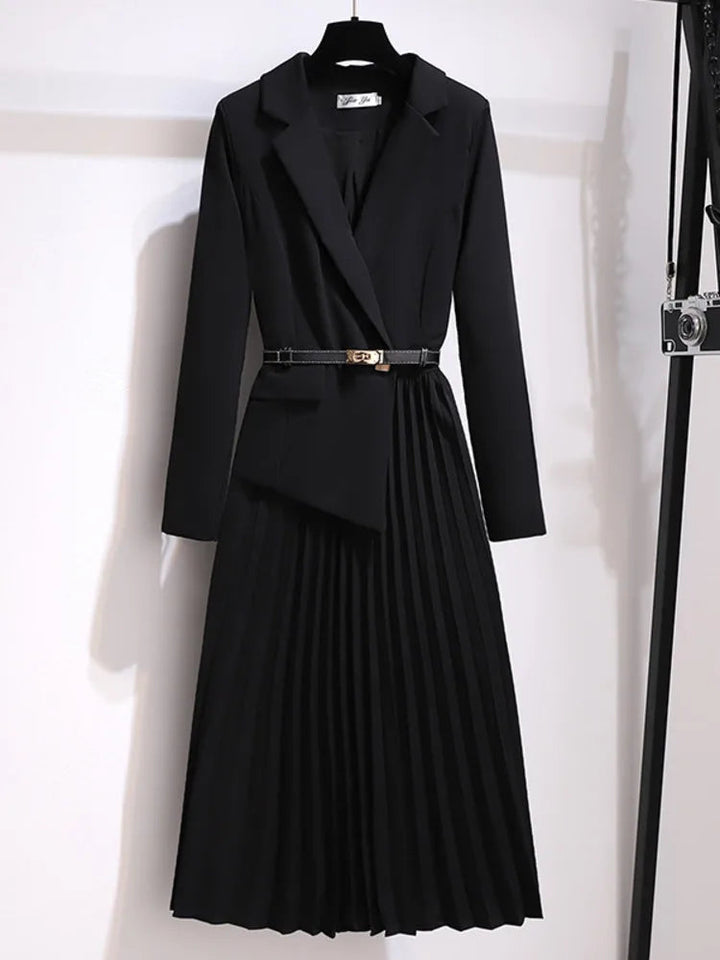 Doreen | Elegante Abito Midi a Pieghe in Stile Blazer 1