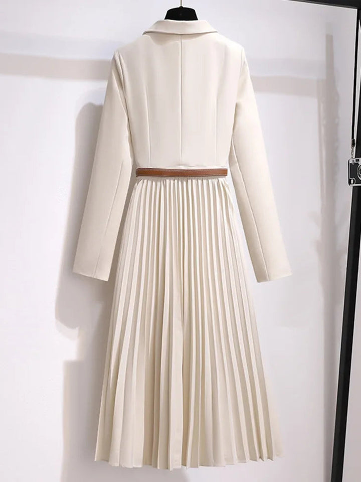Doreen | Elegante Abito Midi a Pieghe in Stile Blazer 3