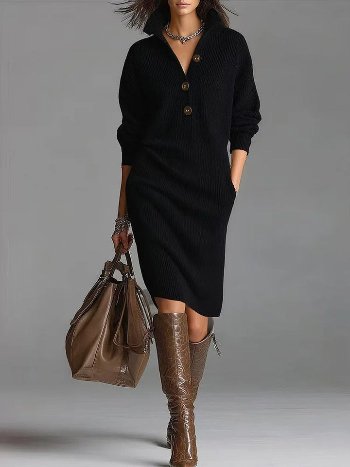 Dorella | Elegante Abito Donna in Maglia con Vita Sottolineata – Vestiti Eleganti per Ogni Occasione 0