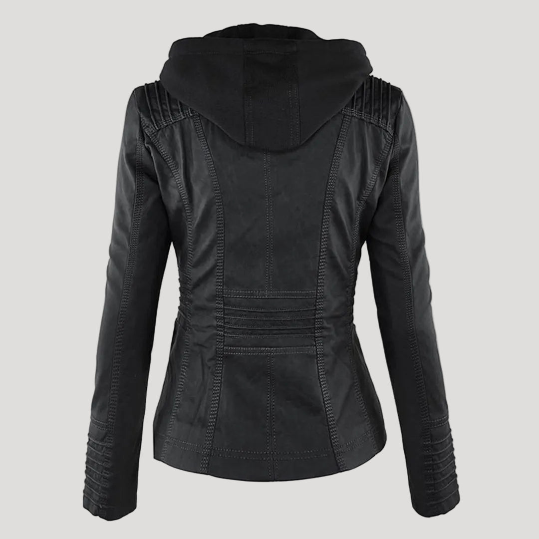 Dorella | Elegante Giacca Pelle Donna con Cappuccio Rimovibile per Comfort e Stile 2