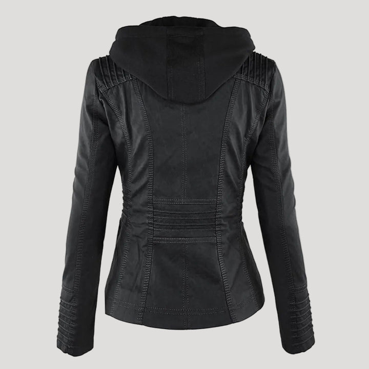 Dorella | Elegante Giacca Pelle Donna con Cappuccio Rimovibile per Comfort e Stile 2