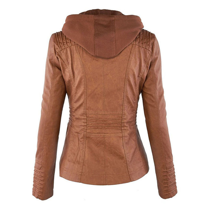 Dorella | Elegante Giacca Pelle Donna con Cappuccio Rimovibile per Comfort e Stile 8