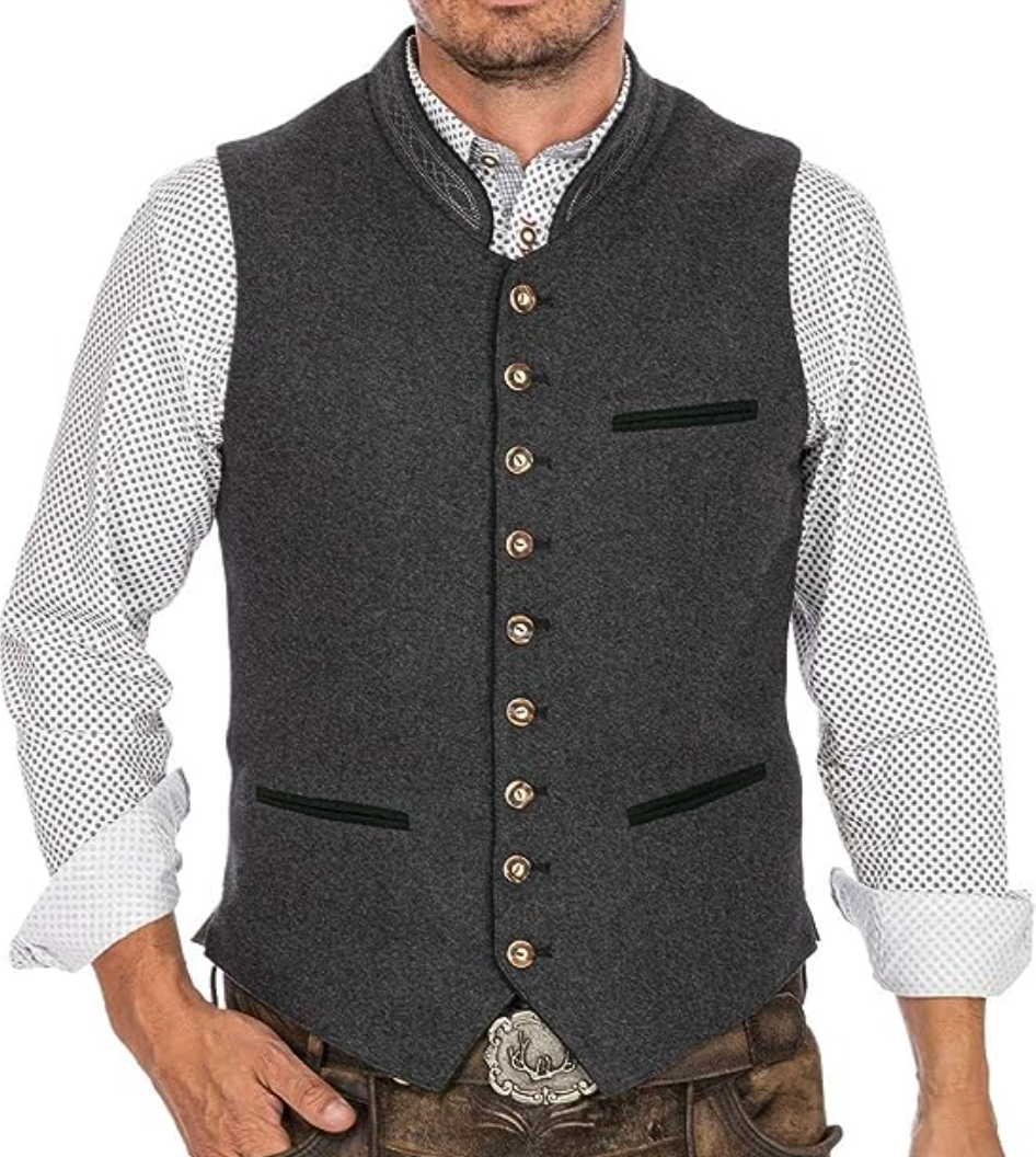 Drune | Gilet da uomo dal look tradizionale ed elegante 0