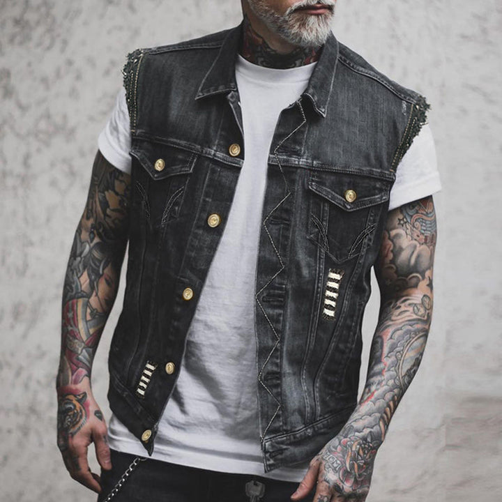 Drune | Gilet in denim da uomo: casual, versatile e comodo 0