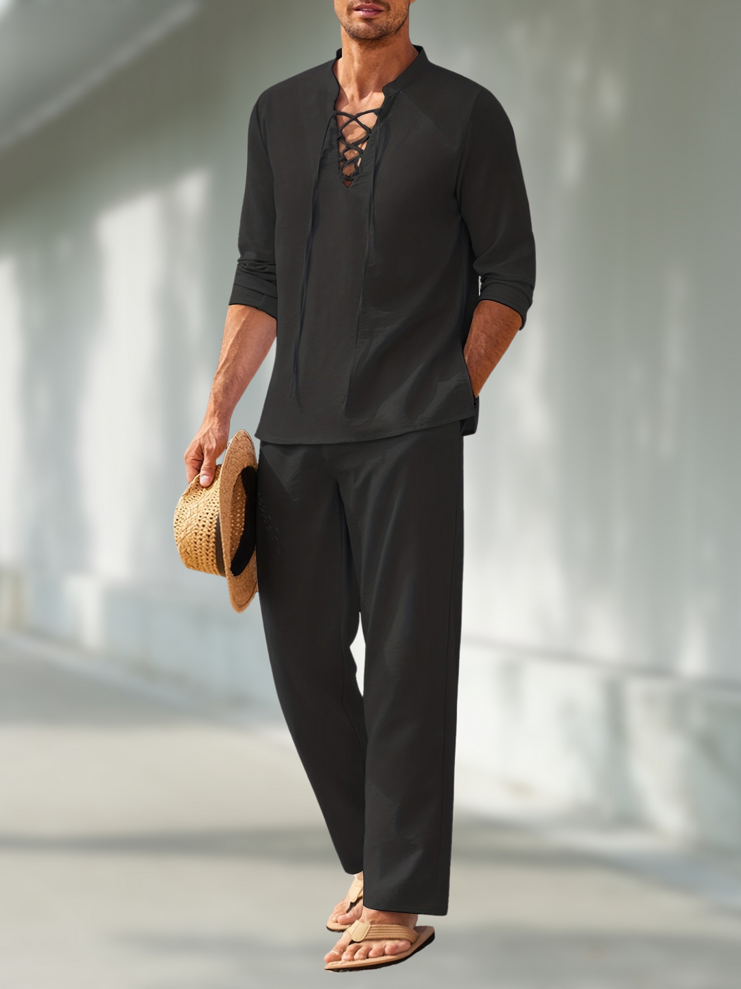 Dylan | Completo Estivo Leggero – Scollo a V, Comodo &amp; Versatile 1