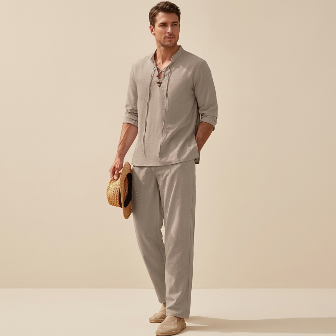 Dylan | Completo Estivo Leggero – Scollo a V, Comodo &amp; Versatile 5
