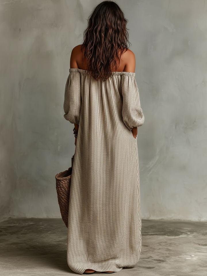 Elara | Elegante e Leggero Abito Maxi con Spalle Scoperte per Estate 5