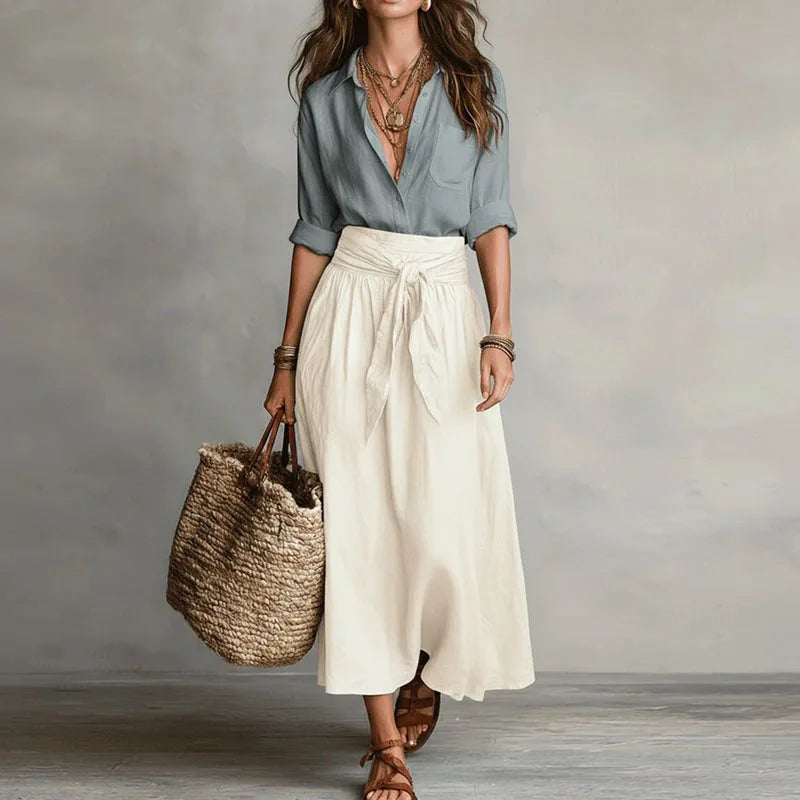 Elara | Elegante e Versatile Set Gonna Midi da Donna – Comodo e Leggero per Ogni Occasione 0