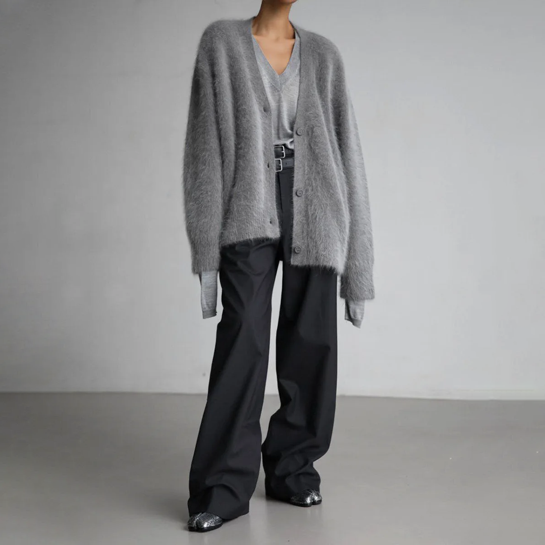 Elena | Cardigan Elegante Effetto Cashmere Morbido e Caldo 3