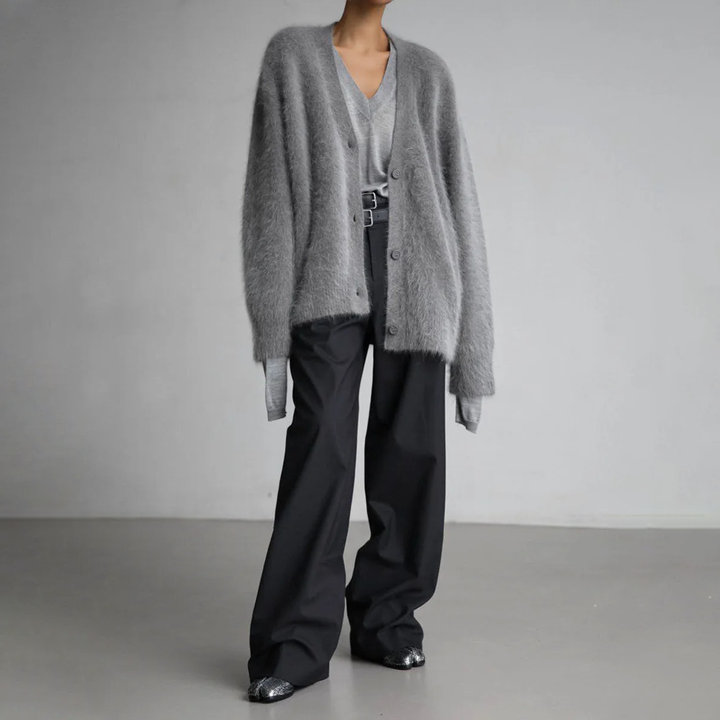 Elena | Cardigan Elegante Effetto Cashmere Morbido e Caldo 3
