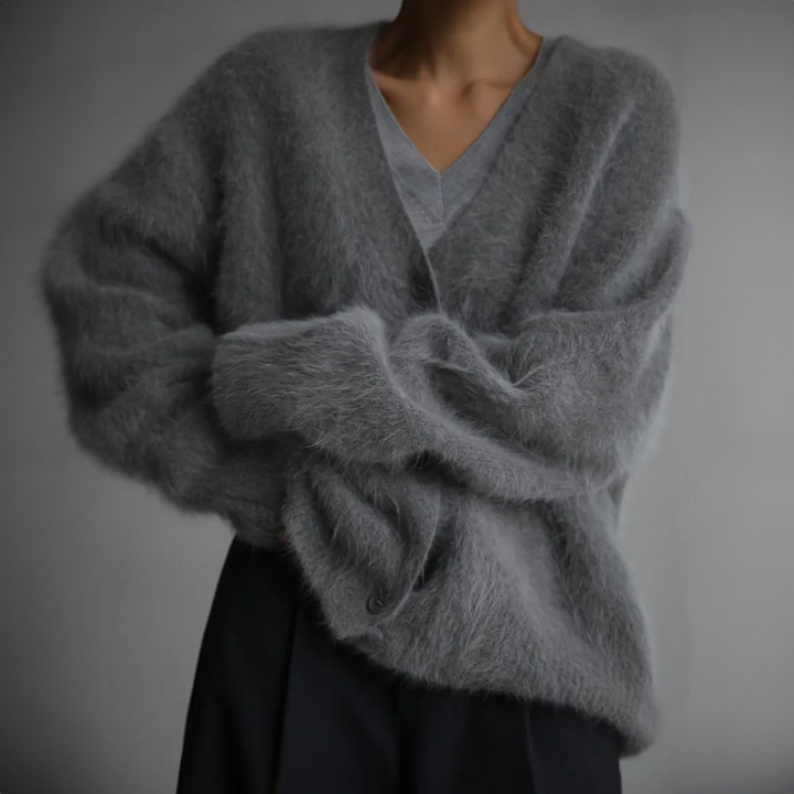 Elena | Cardigan Elegante Effetto Cashmere Morbido e Caldo 4
