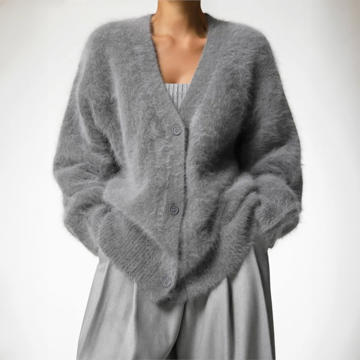 Elena | Cardigan Elegante Effetto Cashmere Morbido e Caldo 5