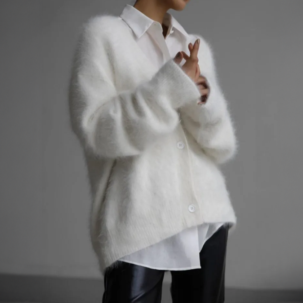 Elena | Cardigan Elegante Effetto Cashmere Morbido e Caldo 6