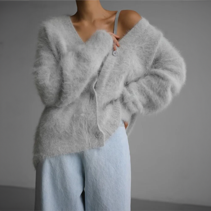 Elena | Cardigan Elegante Effetto Cashmere Morbido e Caldo 7