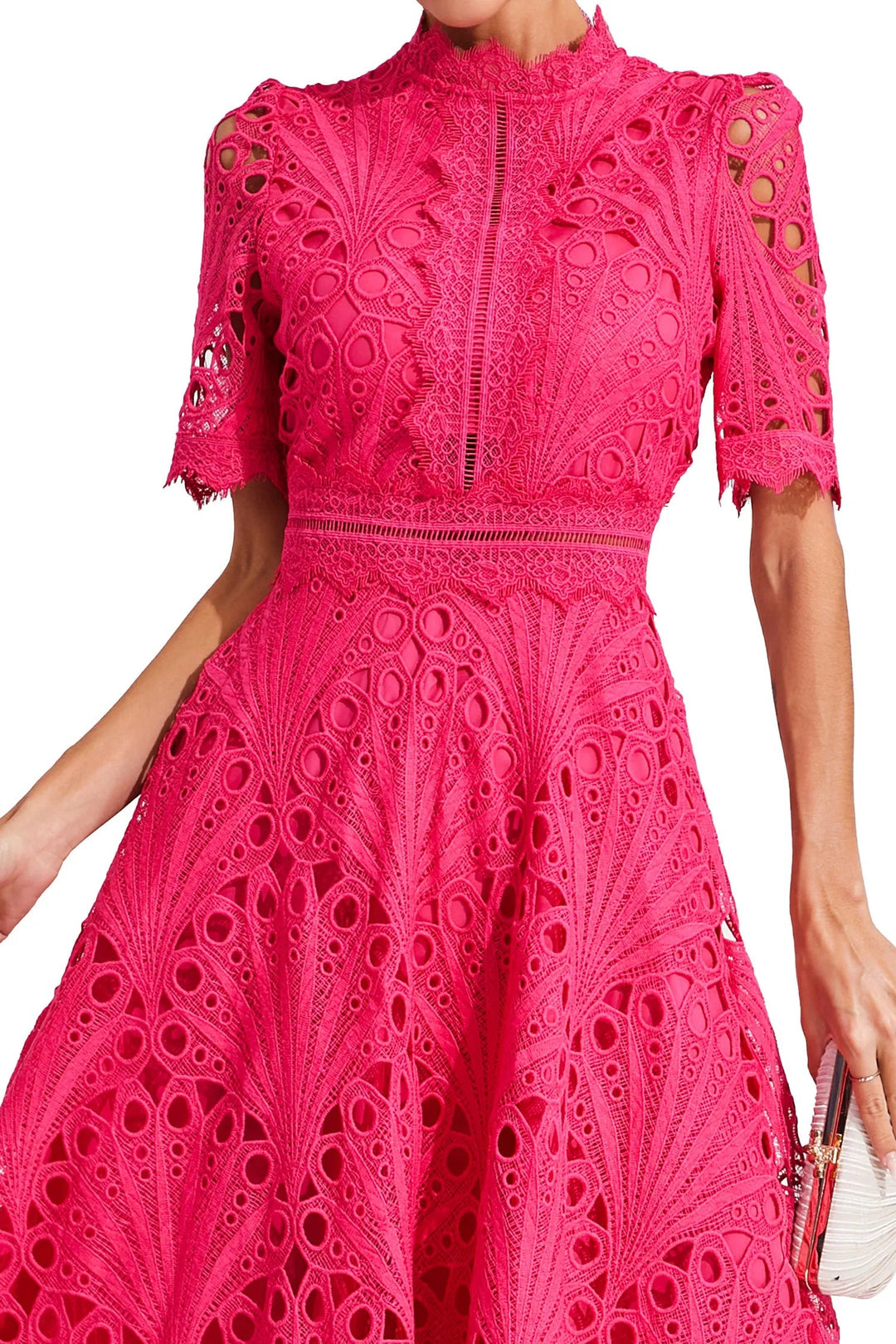 Elena | Elegante Abito da Donna Midi con Pizzo - Perfetto per Cerimonie e Occasioni Speciali 8