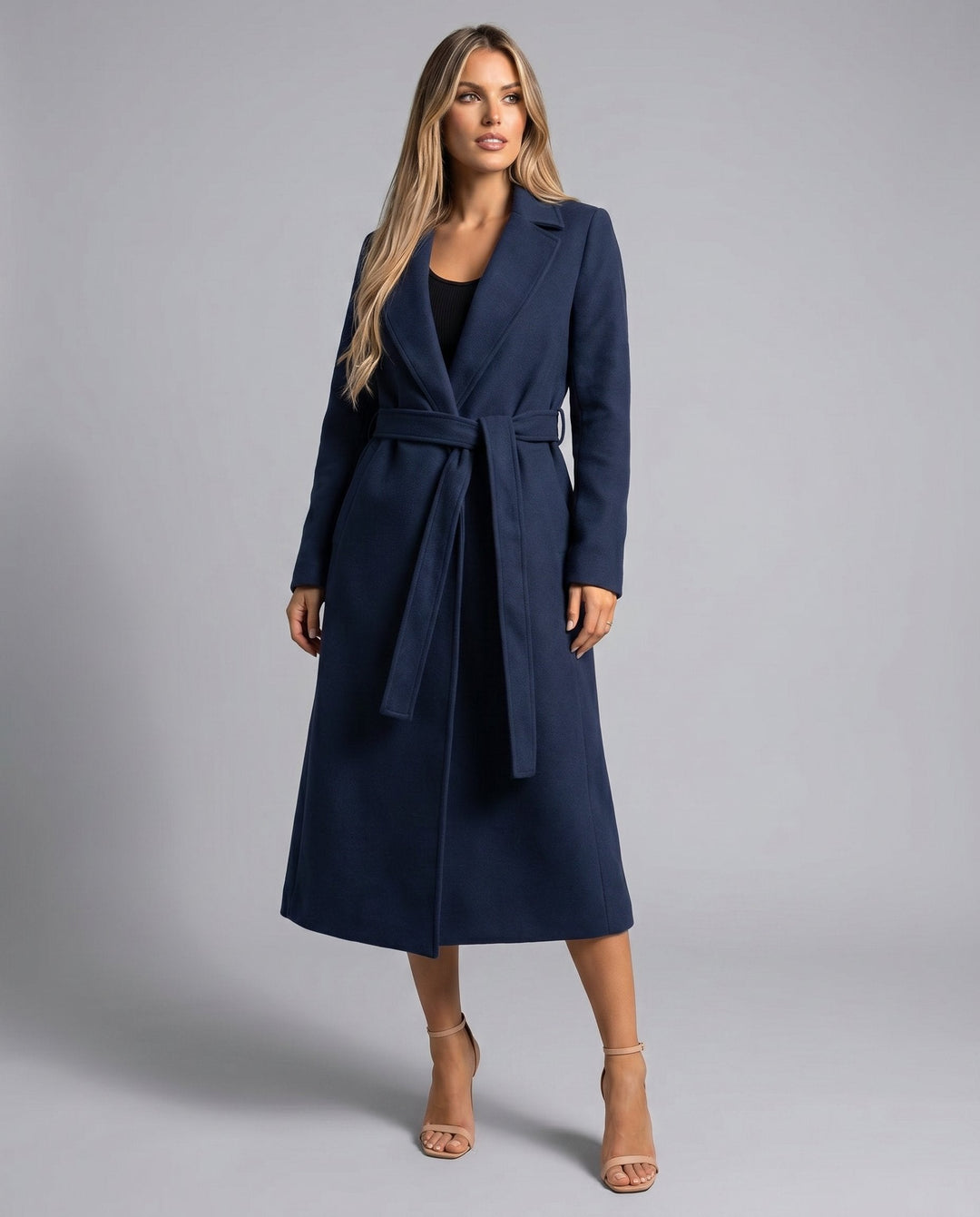 Elena | Elegante e caldo trench in misto lana 3