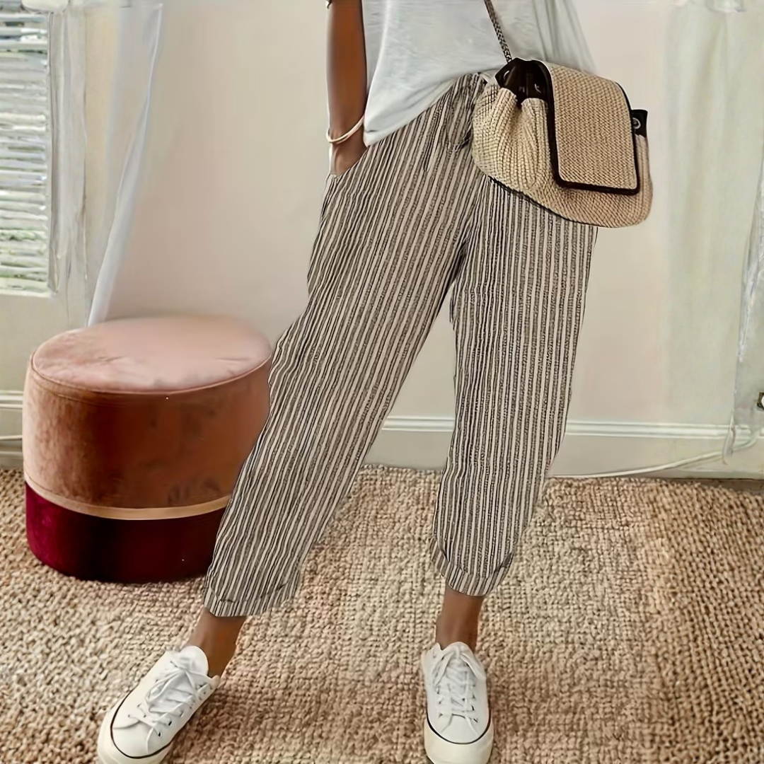 Elena | Pantaloni Donna Eleganti a Gamba Larga, Traspiranti e Versatili 0