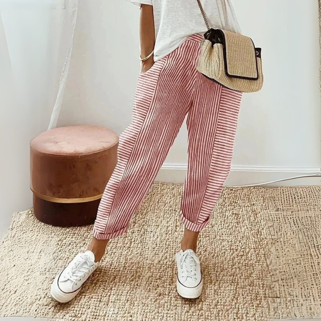 Elena | Pantaloni Donna Eleganti a Gamba Larga, Traspiranti e Versatili 1