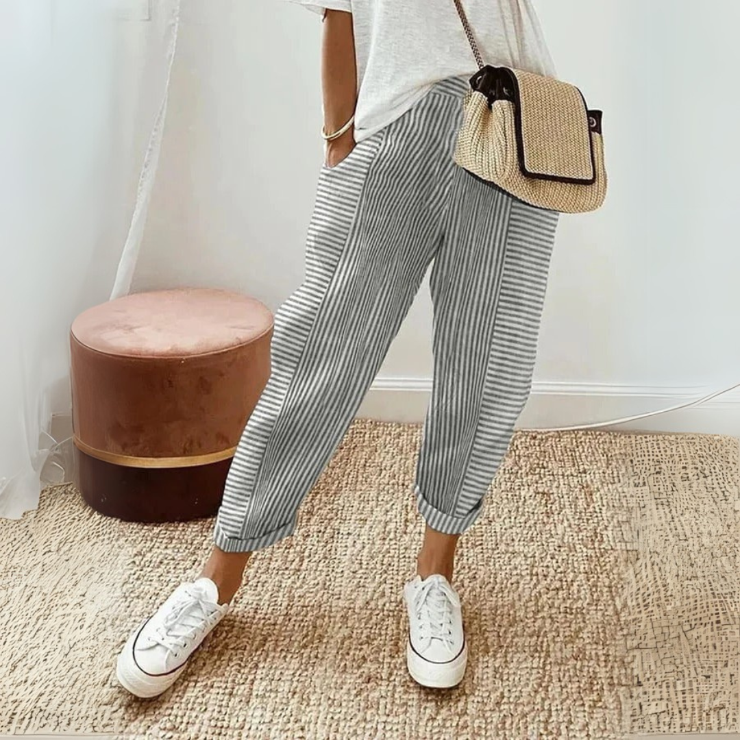 Elena | Pantaloni Donna Eleganti a Gamba Larga, Traspiranti e Versatili 2