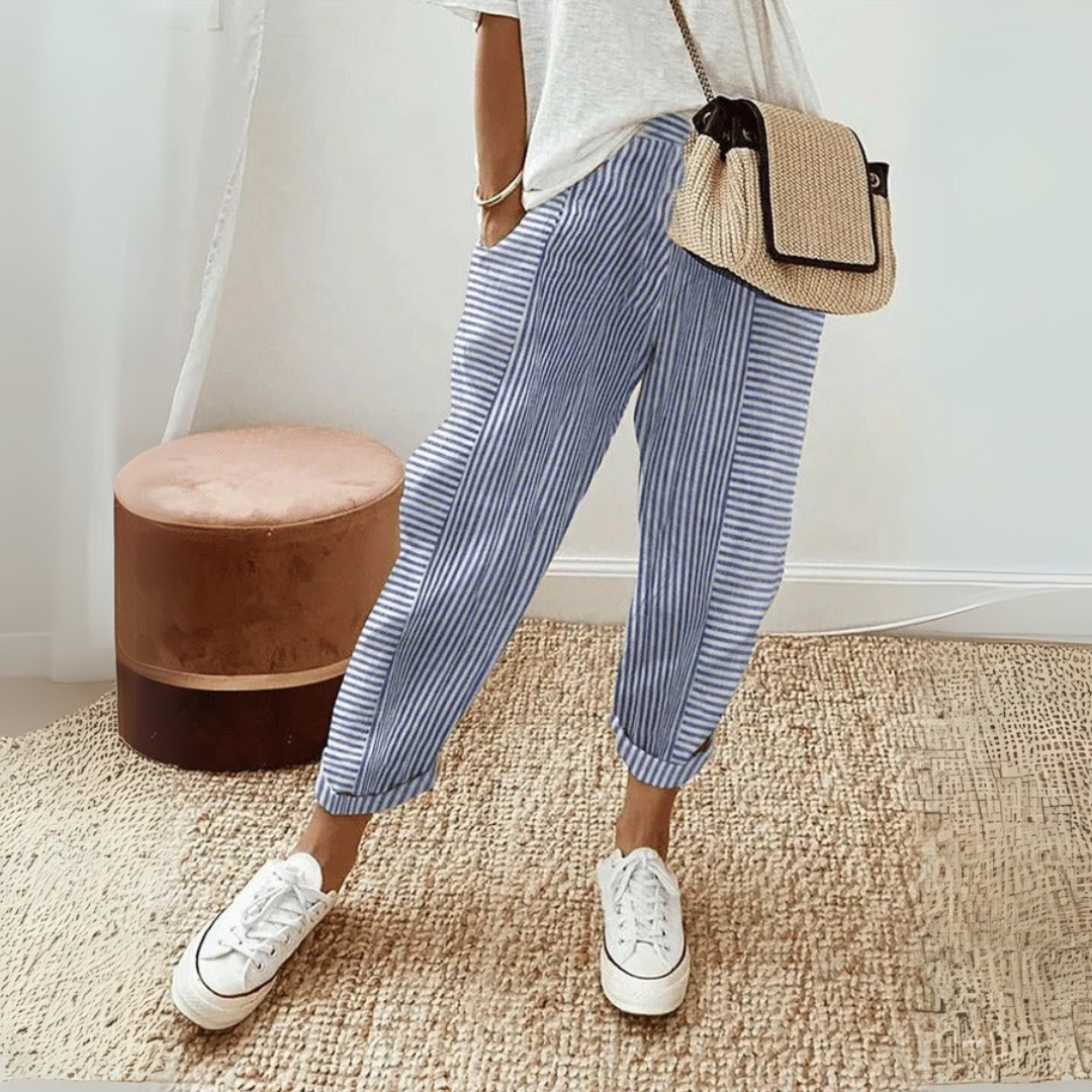 Elena | Pantaloni Donna Eleganti a Gamba Larga, Traspiranti e Versatili 4