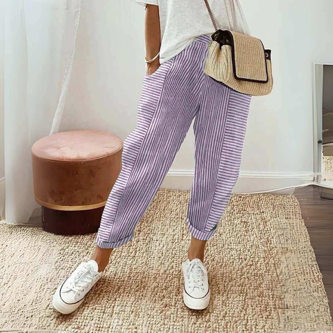 Elena | Pantaloni Donna Eleganti a Gamba Larga, Traspiranti e Versatili 5